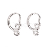 Brass Earring Hooks LS-KK-F828-02P-1