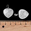 Natural Quartz Crystal Pendants G-E467-03H-FF-3