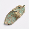 Tibetan Style Alloy Pendants X-PALLOY-F187-05ABG-2