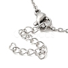 Non-Tarnish 306 Stainless Steel Pendant Necklace for Women NJEW-Q772-01P-03-3