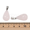 Natural Rose Quartz Pendants G-S364-072P-01-3
