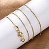 Brass Venetian Chain NJEW-E151-04G-4
