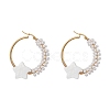 Brass Hoop Earrings EJEW-JE05680-1