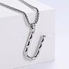 Minimalist chic collarbone necklace with 26 English letters design LW4134-47-1