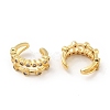 Clear Cubic Zirconia Double-Layer Open Cuff Earrings EJEW-G297-34G-2
