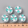 Transparent Enamel Acrylic Beads TACR-S155-005B-4