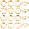 20Pcs Brass Locking Jump Rings KK-BBC0023-10C-7