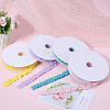 20 Yards Ruffled Polyester Elastic Lace Trim EW-WH0018-01C-7