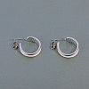 C-shaped Brass Stud Earrings WV3521-3