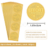 Plastic Self Adhesive Gold Foil Embossed Stickers DIY-WH0211-281-2