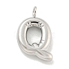 Non-Tarnish 304 Stainless Steel Pendants STAS-C102-15P-Q-1