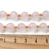 Natural Rose Quartz Beads Strands G-K387-A08-02-5