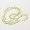 Electroplate Glass Beads EGLA-D028-21-2