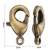 Brass Lobster Claw Clasps X-KK-901-AB-NF-4