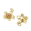 Brass Micro Pave Cubic Zirconia Pendants KK-F930-10G-2