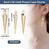 120Pcs Brass Pendant KK-BBC0010-79-2