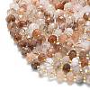 Natural Black Gold Rutilated Quartz Beads Strands G-P573-A16-01-3