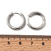 Brass Micro Pave Clear Cubic Zirconia Hoop Earrings EJEW-K276-11P-02-5