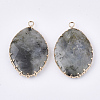 Natural Labradorite Pendants G-S344-83A-2