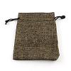 Burlap Packing Pouches Drawstring Bags ABAG-Q050-13x18-05-1