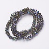 Electroplate Transparent Glass Beads Strands EGLA-A034-T4mm-Q10-2