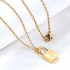 304 Stainless Steel Rolo Chain Pendant Necklaces NJEW-S444-01G-18-1