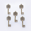 Tibetan Style Alloy Big Skeleton Key Pendants MLF9750Y-NF-1