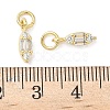 Brass Micro Pave Cubic Zirconia Pendants KK-Z120-40G-3