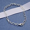 Iron Cable Chain Bracelet Making with Lobster Claw Clasps X-IFIN-H031-S-1