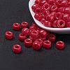 Opaque Acrylic European Large Hole Beads PL338-5-1