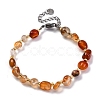 Natural Carnelian Beaded Bracelets for Women G-P563-07P-17-4