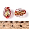 Handmade Foil Glass Beads Strands FOIL-N033-02A-4