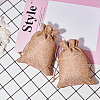 Burlap (Polyester) Packing Pouches Drawstring Bags ABAG-BC0001-07B-18x13-9