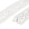 10 Yards Polyester Embroidery Lace Ribbon with Paillette PW-WG94215-04-1