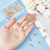 30Pcs Brass Charms KK-GO0001-50-3