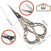 1Pc Stainless Steel Scissors AJEW-SC0002-99B-01-2