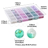 552Pcs 11 Colors Frosted Baking Paint Glass Beads DGLA-FS0001-14-4
