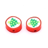 Handmade Polymer Clay Christmas Theme Beads CLAY-CJC0005-03B-1
