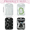 50Pcs Glitter Heart Holographic Plastic Yin-yang Zip Top Gift Bags OPP-YW0001-09A-3