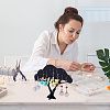 Opaque Acrylic Earring Display Tree EDIS-WH0030-12-4