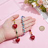 1Pc Alloy & Resin Heart Bag Charms FIND-UN0010-34B-4