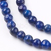 Dyed Natural Lapis Lazuli Bead Strands G-R173-6mm-01-3