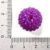 Chunky Resin Rhinestone Bubblegum Ball Beads RESI-S259-A-4