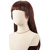 Natural Carnelian Beaded Necklaces for Women NJEW-JN03789-02-3
