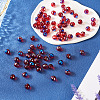 80Pcs Half Rainbow Plated Glass Beads EGLA-TA0013-04B-6