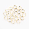 Brass Open Jump Rings KK-J0CPE-12mm-G-FF-1