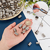 200Pcs Iron Folding Crimp Ends IFIN-GA0001-50C-3