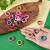 30Pcs Handmade Polymer Clay Finger Rings RJEW-TA0001-11A-6