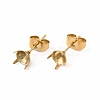 304 Stainless Steel Stud Earring Finding STAS-C071-03B-G-1
