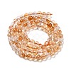 Natural Citrine Bead Strands G-P466-01E-3